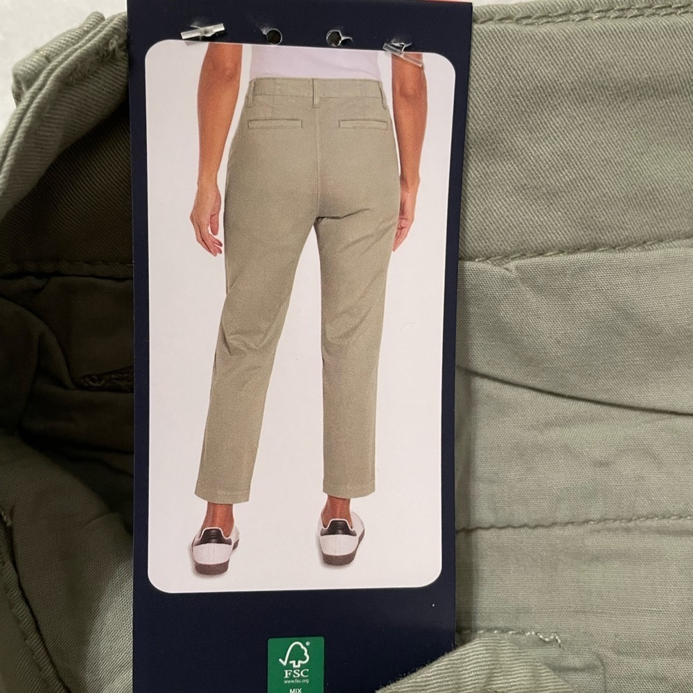 Gap Women's Slim Ankle Pant in Green size: 8 - Picture 6 of 11